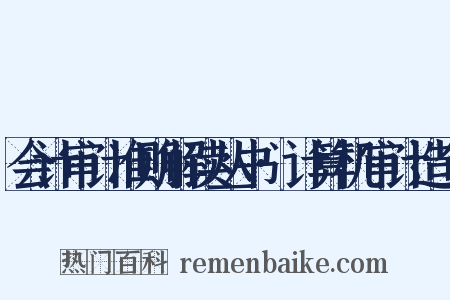 会计审计准则解读丛书·计算机审计造句是什么意思的图片